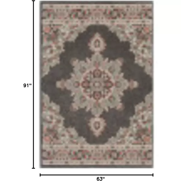 imageLivabliss Maritza Medallion IndoorOutdoor Area Rug 73quot Square DenimBlackSeafoam