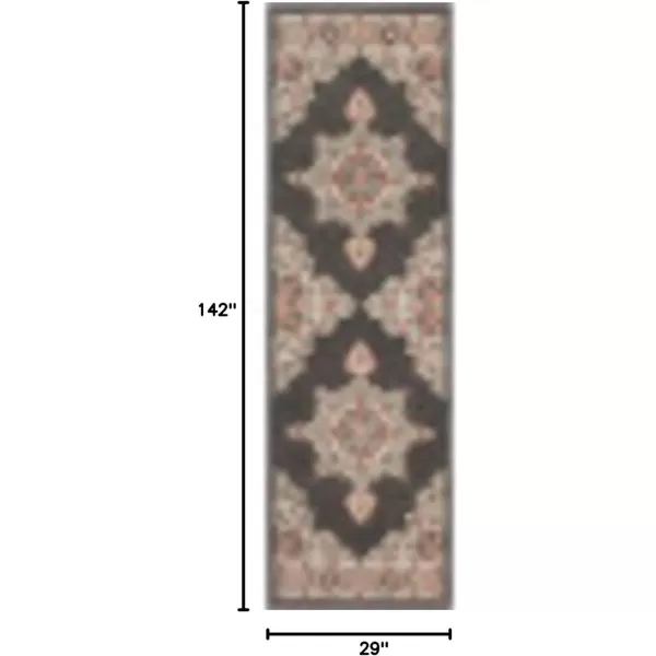 imageLivabliss Maritza Medallion IndoorOutdoor Area Rug 73quot Square DenimBlackSeafoam
