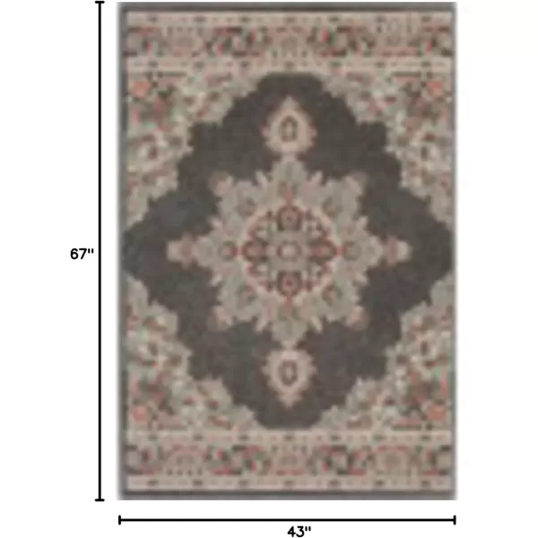 imageLivabliss Maritza Medallion IndoorOutdoor Area Rug 73quot Square DenimBlackSeafoam