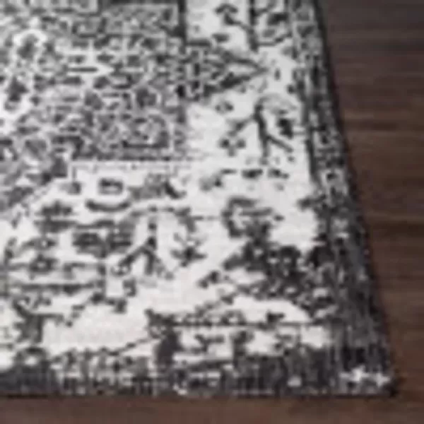 imageLivabliss Masha Vintage Medallion Outdoor Area Rug710quot SquareDark Gray12 x 15