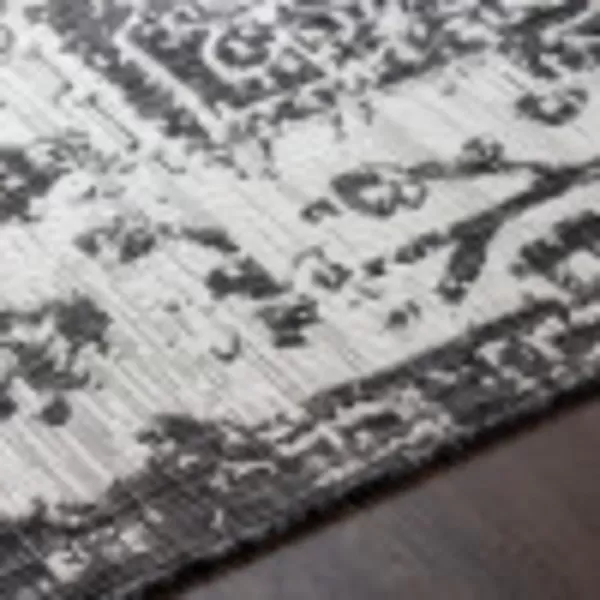 imageLivabliss Masha Vintage Medallion Outdoor Area Rug710quot SquareDark Gray12 x 15