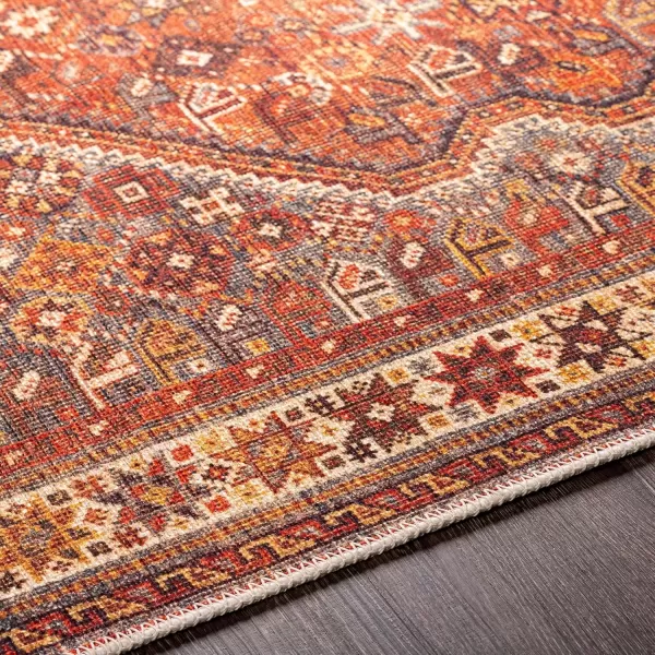 imageLivabliss Nico Vintage Medallion Washable Area Rug2 x 211quot Burnt Orange810 x 12