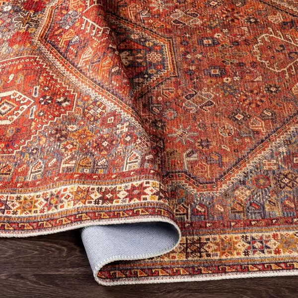 imageLivabliss Nico Vintage Medallion Washable Area Rug2 x 211quot Burnt Orange810 x 12