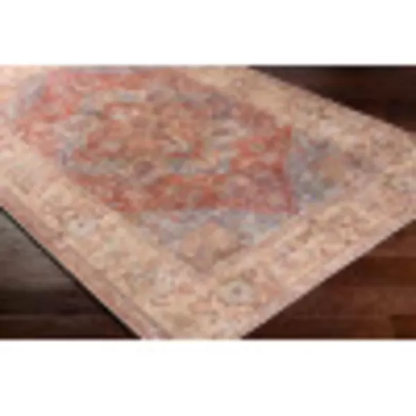 imageLivabliss Nico Vintage Medallion Washable Area Rug2 x 211quot Burnt OrangeTeal67 x 9