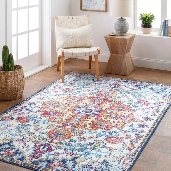 imageLivabliss Odelia Vintage Bohemian Washable Area Rug 4 x 6 OrangeMulti3 x 2 Rectangular