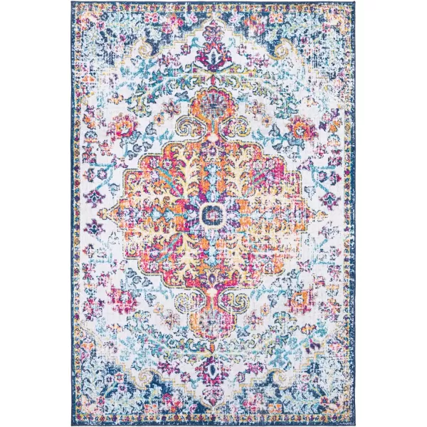 imageLivabliss Odelia Vintage Bohemian Washable Area Rug 4 x 6 OrangeMulti76 x 5 Rectangular