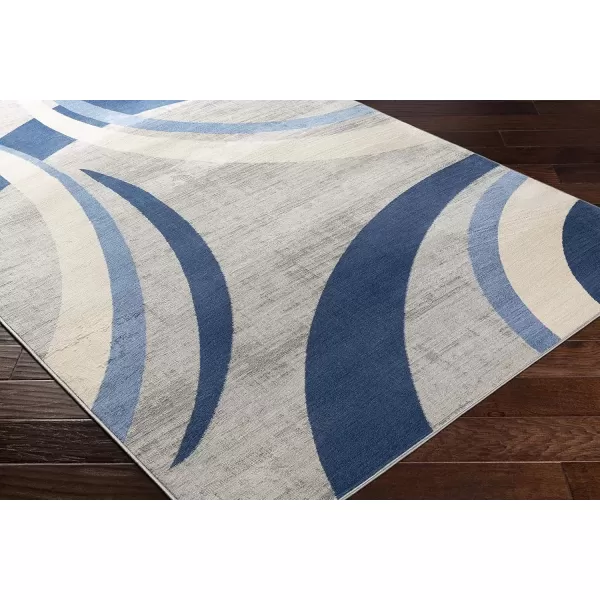 imageLivabliss Zara Modern Geometric Area Rug43quot x 511quotNavyNavy