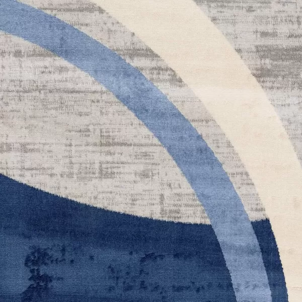 imageLivabliss Zara Modern Geometric Area Rug43quot x 511quotNavyNavy