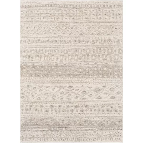 imageUlrike Light Gray and Ivory BohemianGlobal Area Rug 2 x 3