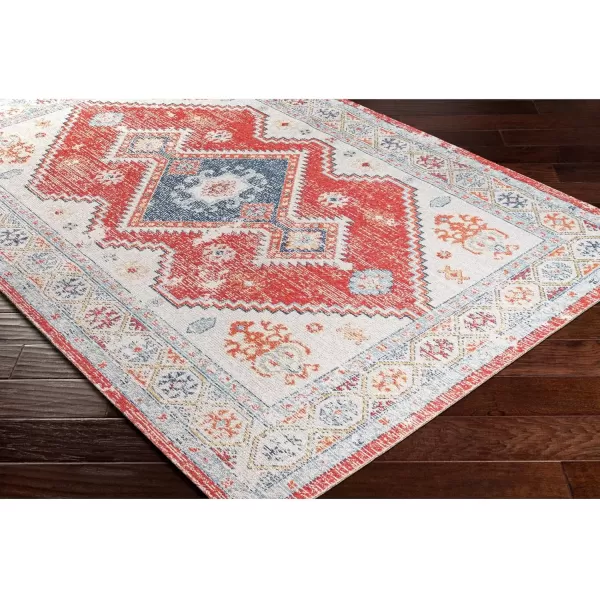 imageArtistic Weavers Huntington Beach Outdoor Bohemian Medallion Area Rug53quot x 7Red