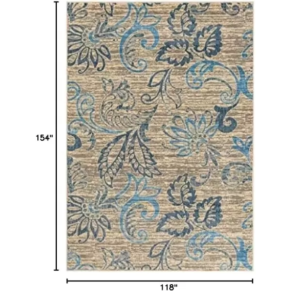 imageDeacon Coffee Bean Transitional Area Rug 2 x 33Blue