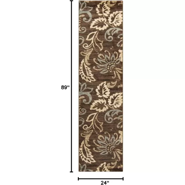 imageDeacon Coffee Bean Transitional Area Rug 2 x 33Brown