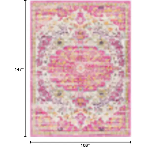 imageLivabliss Covenhill Vintage Medallion Area Rug 53quot x 71quot PinkPink