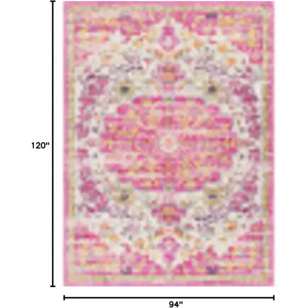 imageLivabliss Covenhill Vintage Medallion Area Rug 53quot x 71quot PinkPink