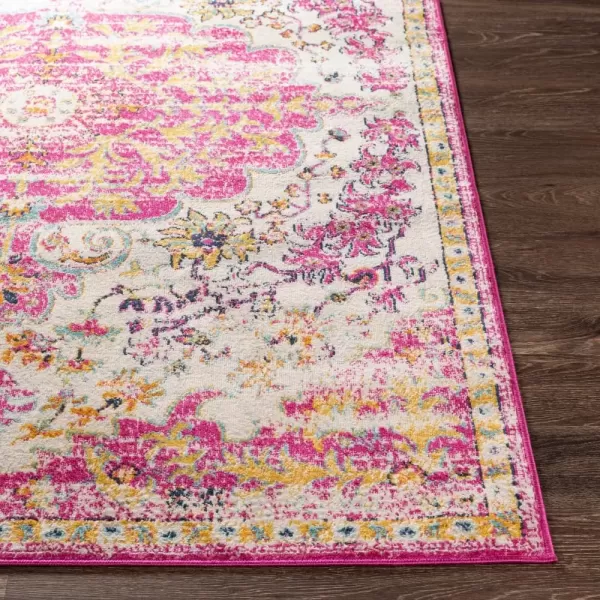 imageLivabliss Covenhill Vintage Medallion Area Rug 53quot x 71quot PinkPink