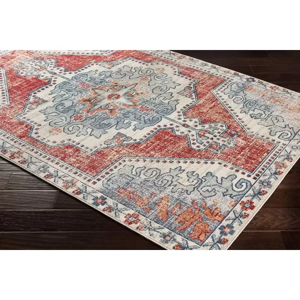imageLivabliss Farouk Area Rug 53quot x 74quot RedBlueRedBlue