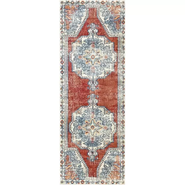 imageLivabliss Farouk Area Rug 53quot x 74quot RedBlueRedBlue