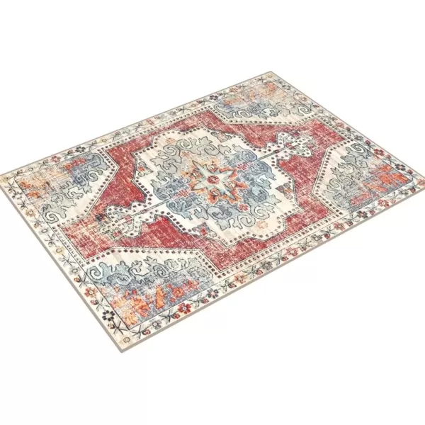imageLivabliss Farouk Area Rug 53quot x 74quot RedBlueRedBlue