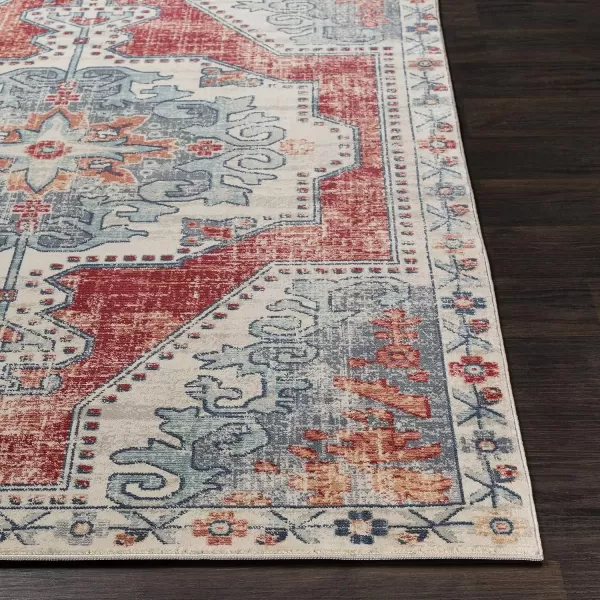 imageLivabliss Farouk Area Rug 53quot x 74quot RedBlueRedBlue