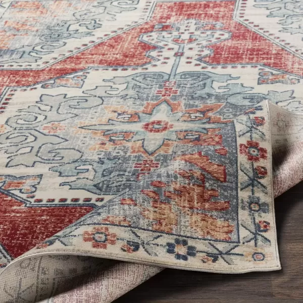 imageLivabliss Farouk Area Rug 53quot x 74quot RedBlueRedBlue