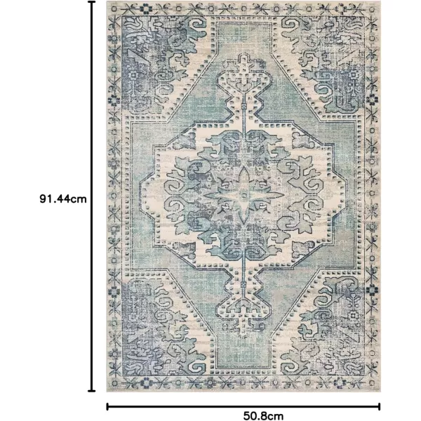 imageLivabliss Farouk Area Rug 53quot x 74quot RedBlueTeal  Navy