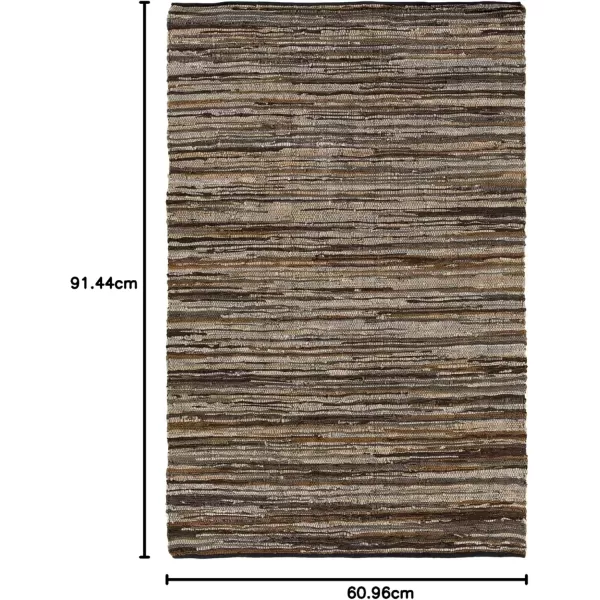 imageLivabliss Log Cabin Area Rug 2 x 3 BrownBrown