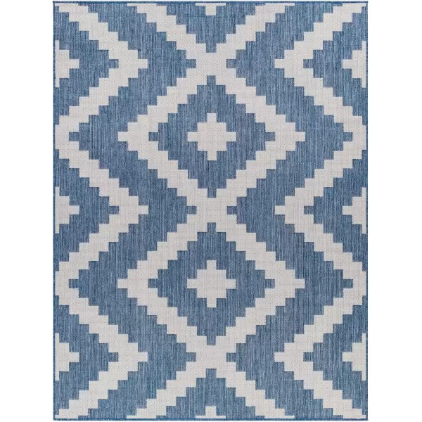 imageLivabliss Long Beach Area Rug 53quot x 7 Red OrangeGrayBlueGray