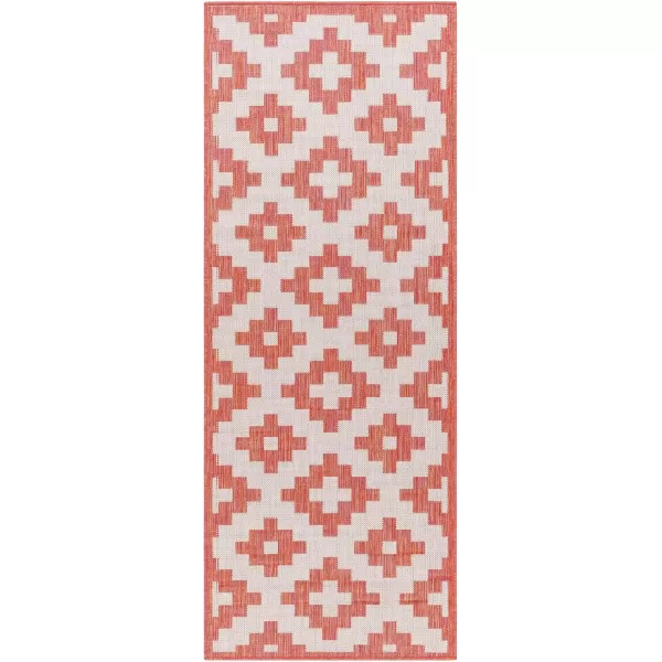 imageLivabliss Long Beach Global Area Rug 53quot x 7 Red OrangeGray 5 x 7Red OrangeGray