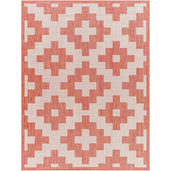 imageLivabliss Long Beach Global Area Rug 53quot x 7 Red OrangeGray 5 x 7Red OrangeGray