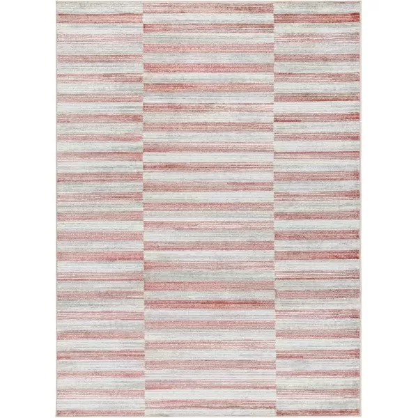 imageLivabliss San Francisco Modern Area Rug 53quot x 7 Pink 5 x 7