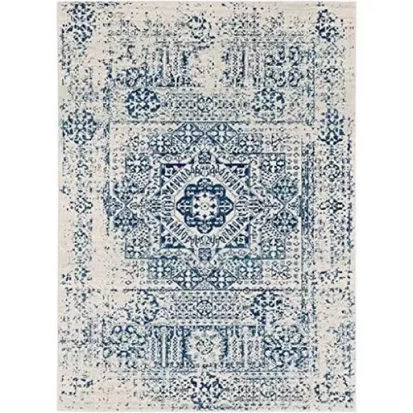 imageValeria Teal and Beige Updated Traditional Area Rug 2 x 3Blue