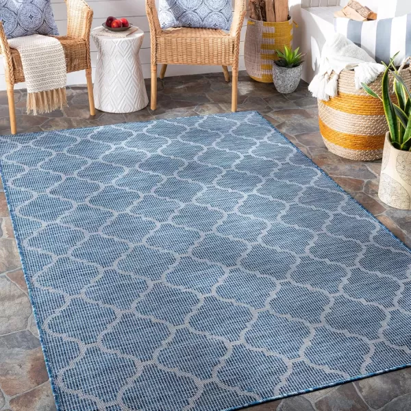 imageArtistic Weavers Ariane Outdoor Traditional Area Rug 51quot x 7 Medium GrayBlue