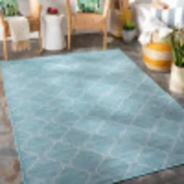 imageArtistic Weavers Ariane Outdoor Traditional Area Rug 51quot x 7 Medium GrayLight Blue