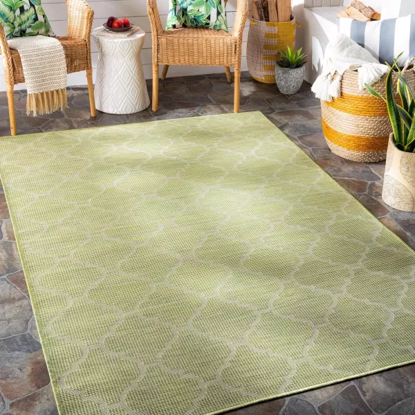 imageArtistic Weavers Ariane Outdoor Traditional Area Rug 51quot x 7 Medium GrayLime