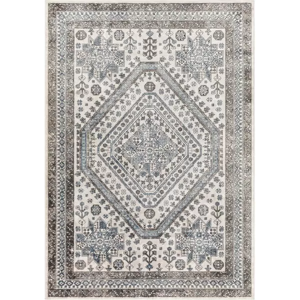 imageArtistic Weavers Marvel Vintage Oriental Area Rug 53quot x 73quot BlueBlueCharcoal