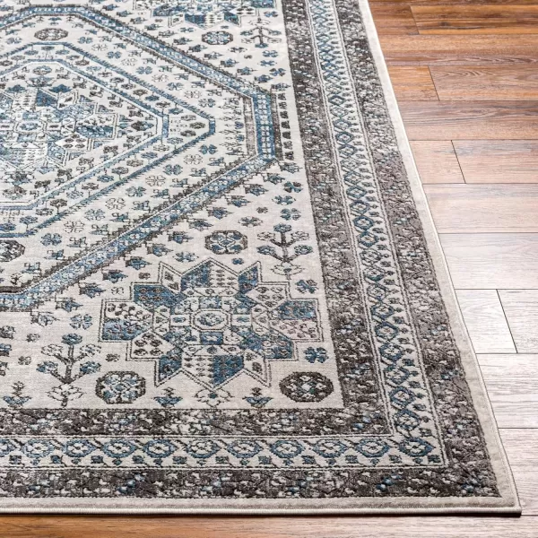 imageArtistic Weavers Marvel Vintage Oriental Area Rug 53quot x 73quot BlueBlueCharcoal