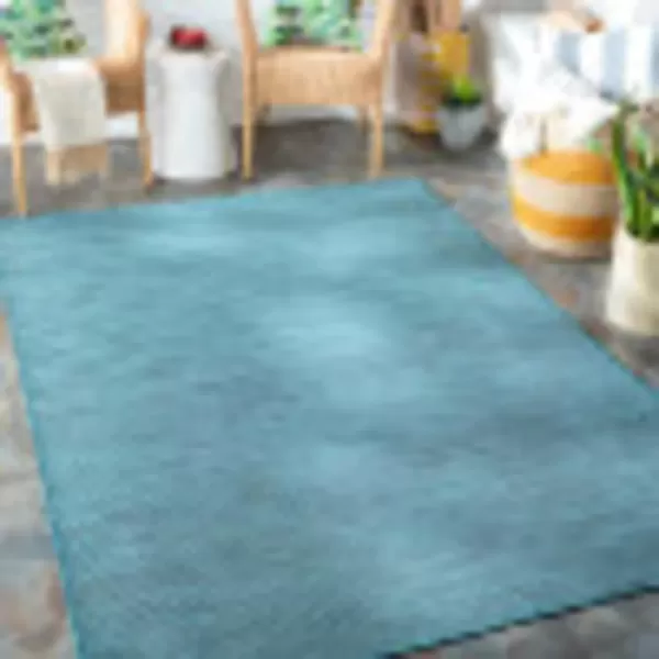 imageArtistic Weavers Oswin Outdoor Traditional Area Rug 51quot x 7 GreenTeal