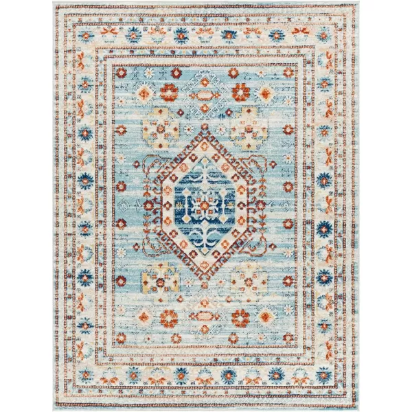 imageArtistic Weavers Tevazu Vintage Area Rug53quot x 7Light BlueLight Blue