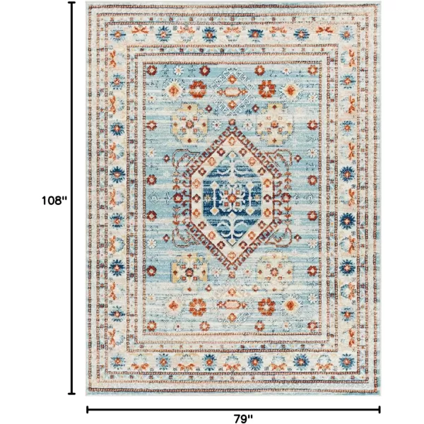 imageArtistic Weavers Tevazu Vintage Area Rug53quot x 7Light BlueLight Blue