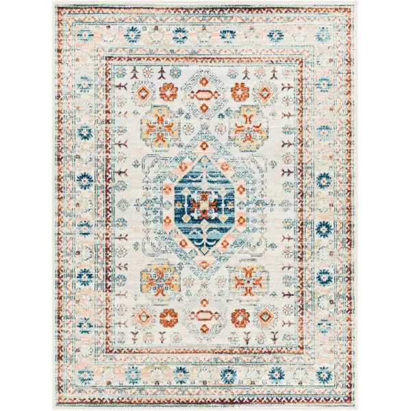 imageArtistic Weavers Tevazu Vintage Area Rug53quot x 7Light BlueLight Gray