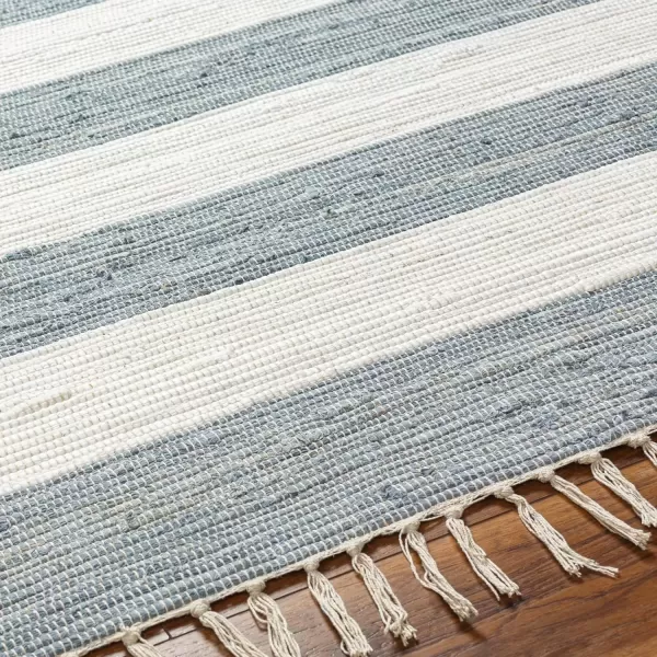 imageLivabliss Cotone Cottage Striped Area Rug5 x 76quot BlueGrayBluegray