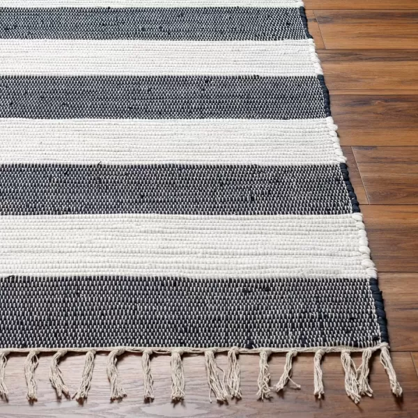 imageLivabliss Cotone Cottage Striped Area Rug5 x 76quot BlueGrayCharcoal