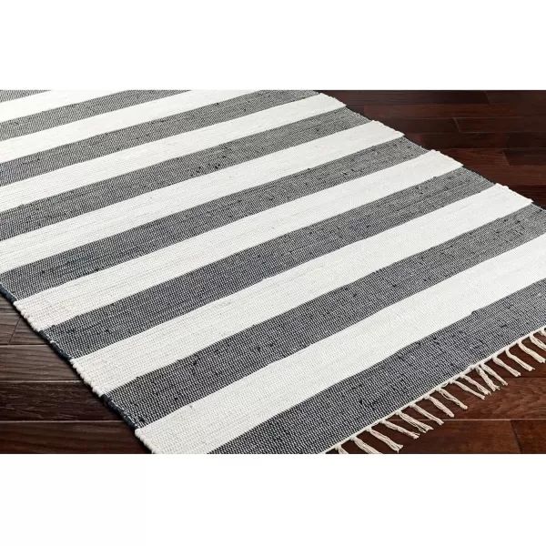 imageLivabliss Cotone Cottage Striped Area Rug5 x 76quot BlueGrayCharcoal