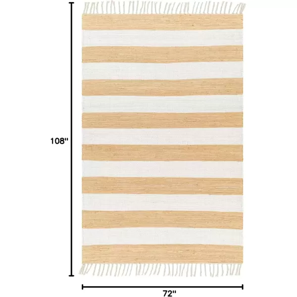 imageLivabliss Cotone Cottage Striped Area Rug5 x 76quot BlueGrayMustard