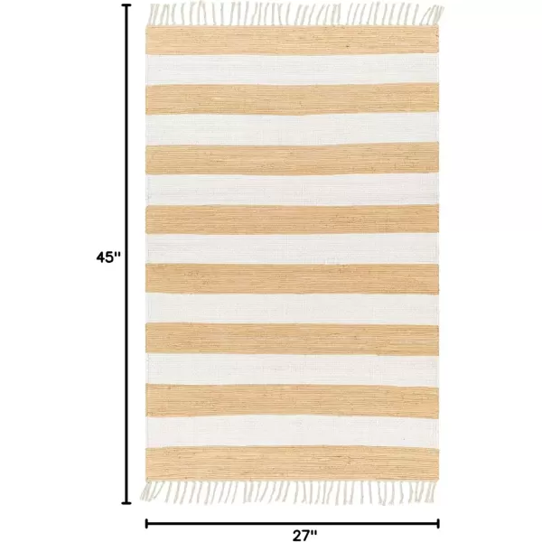 imageLivabliss Cotone Cottage Striped Area Rug5 x 76quot BlueGrayMustard