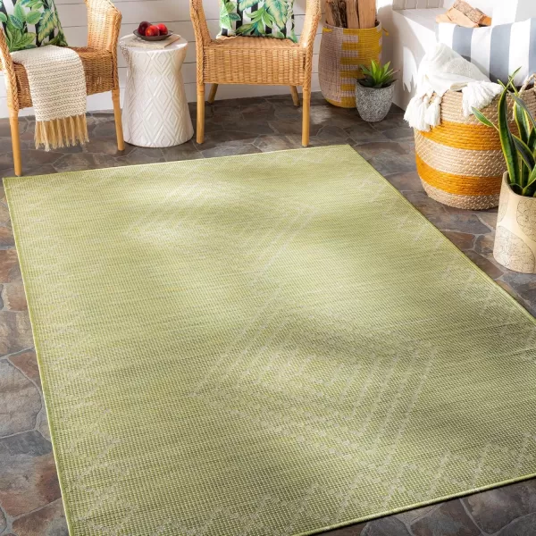 imageLivabliss Danae Cade IndoorOutdoor Area Rug 51quot x 7 GreenGreen