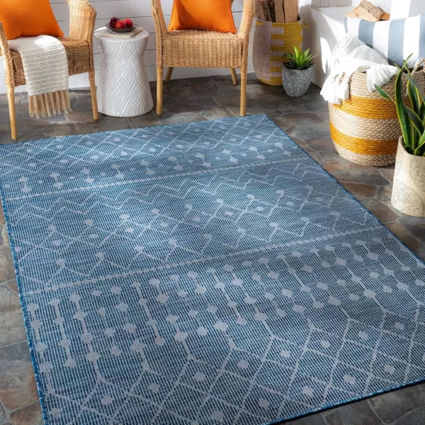 imageLivabliss Danae IndoorOutdoor Area Rug 51quot x 7 Blue