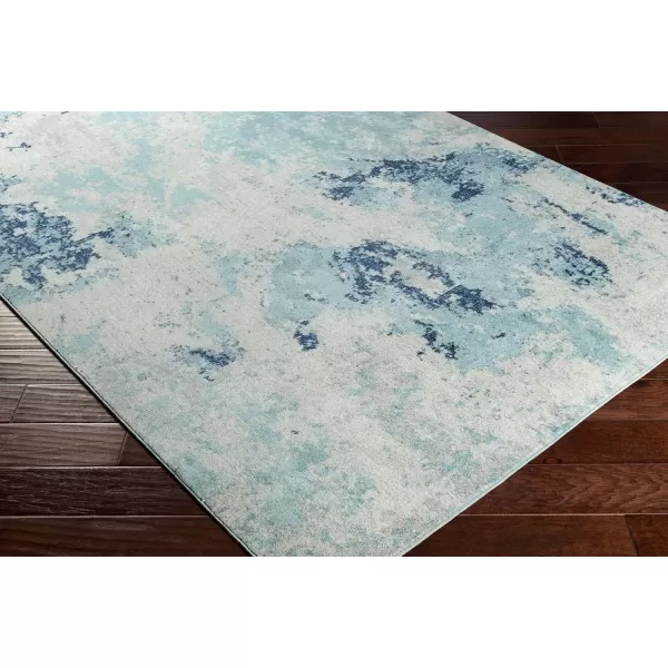 imageLivabliss Danu Modern Abstract Outdoor Area Rug53quot x 73quot NavyPale Blue