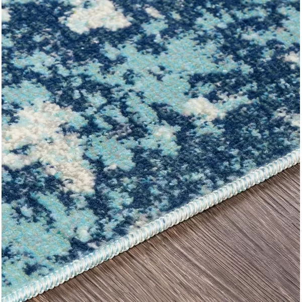 imageLivabliss Danu Modern Abstract Outdoor Area Rug53quot x 73quot NavyPale Blue