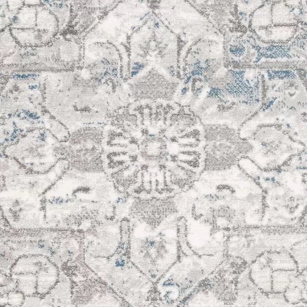 imageLivabliss Eiluned Vintage Medallion Area Rug53quot x 73quotSky Blue